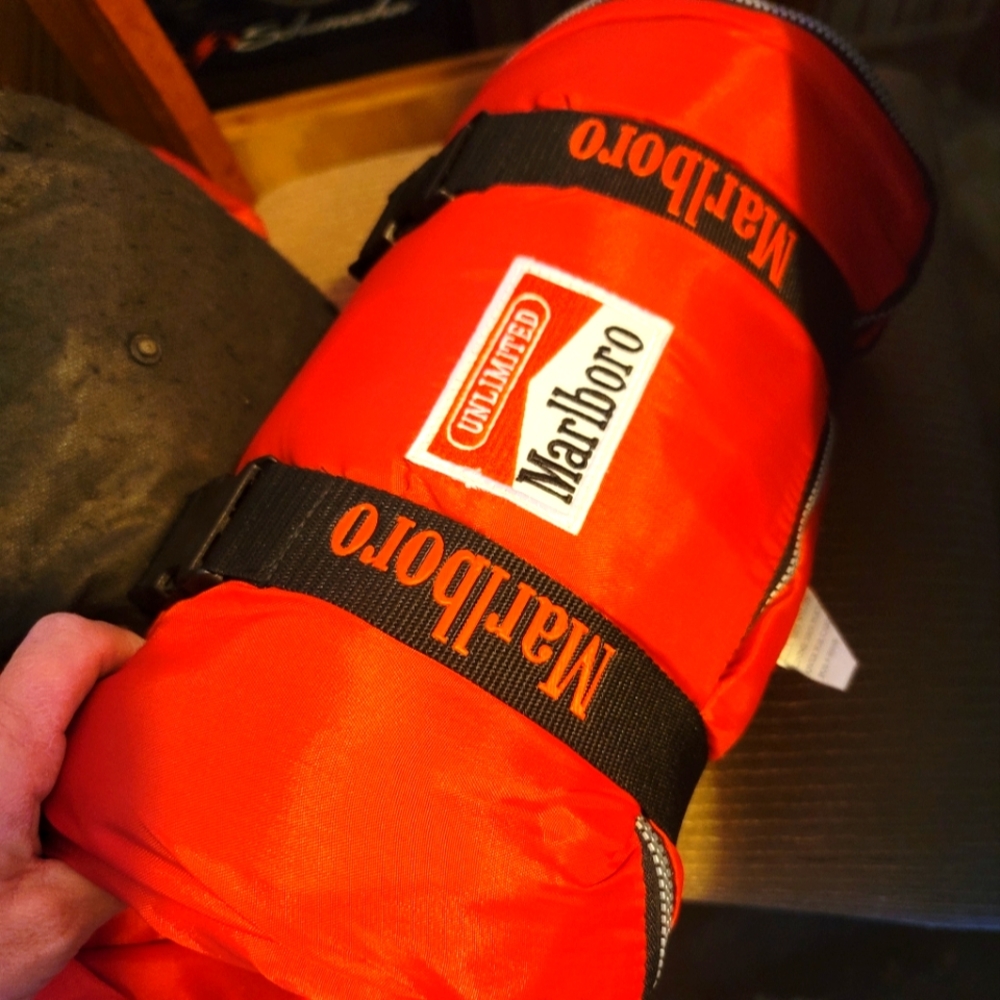 Vintage Marlboro sleeping bag, 80x30 new, lost tag, brand new never opened